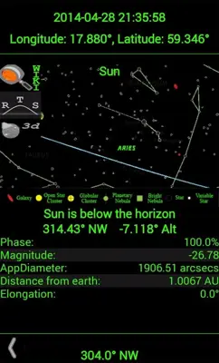 Planet Finder android App screenshot 1